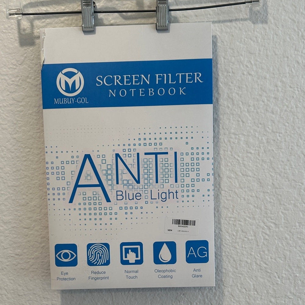 Blue Screen Filter for Notebooks